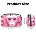 thumbnail image 5 of Monkey Digital Bag Oxford Cloth Waterproof Travel Organizer Charger Pouch Cell Phone Charger Station Computer Cord Organizer 5.9x9.44x3.14 in, 5 of 6