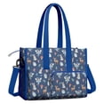 thumbnail image 2 of Teacher Tote Bag,Dark Blue Princess Fairy Forest Pattern Teacher Utility Tote Bag,Large Work Tote Bags for Women with Multiple Pockets,Top Zipper Closure,13.8x10.6x6.7 Inch, 2 of 5