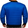 thumbnail image 3 of POINTERTECK Men‘s Down Jacket Packable Water Resistant Puffer Jacket Lightweight Short Full-Zip Down Coat Red XXL, 3 of 4