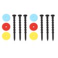 thumbnail image 2 of Tee  Ball Tee Abs  Tee Professional  Tee Plastic  Tee 2 Sets  Tee Holder ABS Long Ball Base Set Kit With Colorful Discs For Outdoor Sports, 2 of 8