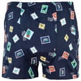 thumbnail image 2 of Happy Shorts Boxers de hombre tejidos - Estilo americano, algodón, estampados Sellos S (Small), 2 of 3