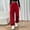 Red, variant on Brondbend Womens Jogger Sweatpants Long Pants for Women Casual Solid Color Drawstring Elastic Waist Cotton Workout Trousers with Pocket Wide Leg Outdoor Sport Winter Comfortable