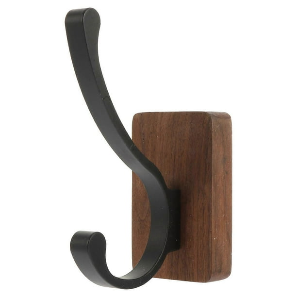 No Drill Towel Hook Black Wall Hanging Hooks Perfect For Bathroom And Garage Punching-free Installation 1Set