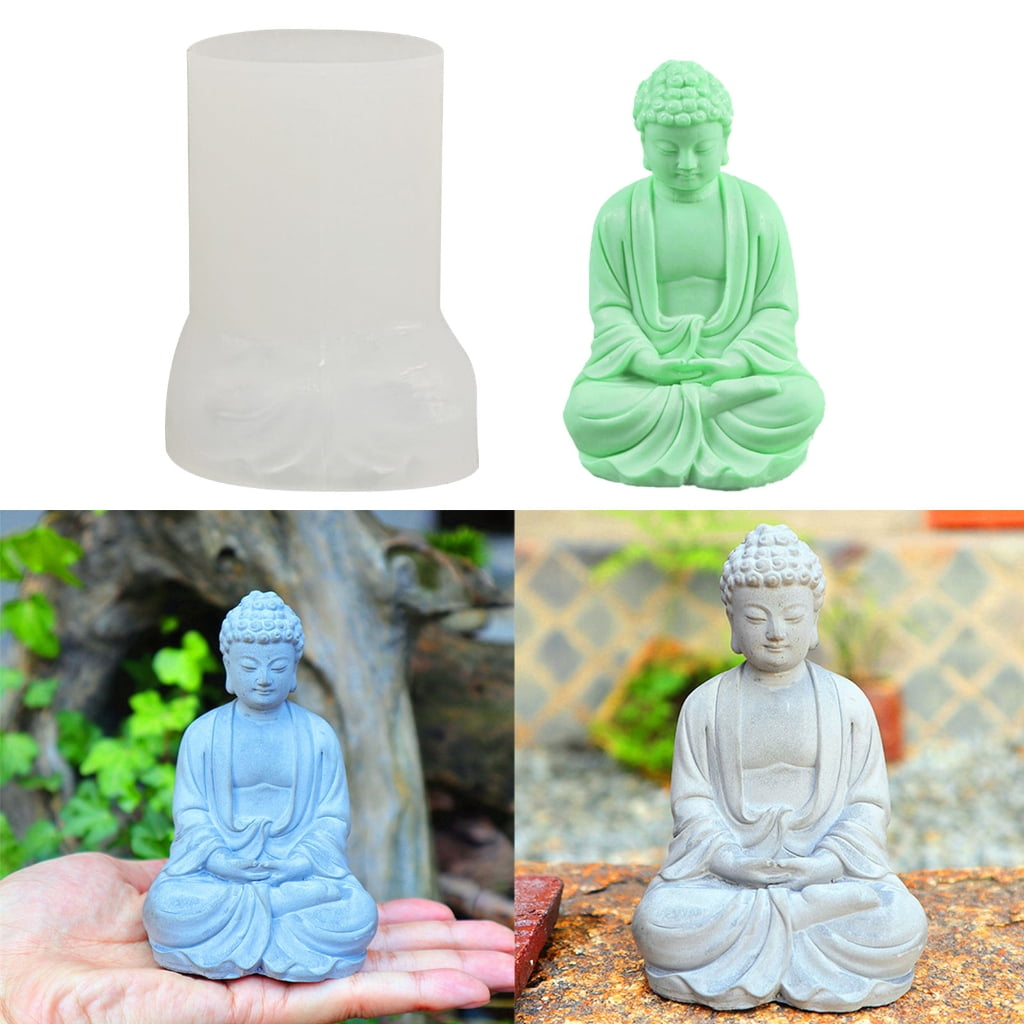 ZPAQI Figure Molds Candle Moulds Buddhism Shape Silicone Crafts Mold Silicone Material For Valentine's Day gifts