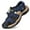 Blue, variant on HAOTAGS Men's Closed Toe Outdoor Water Shoes Sandals Beach Slide Sandals Non-Slip Casual Summer Shoes Brown Size Size 6.5