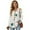 White-Floral, variant on DISNIMO Floral Printed Hoodies for Women V Neck Sweatshirts Long Sleeve Pullover Tops Waffle Shirts for Fall Winter, S