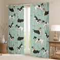 thumbnail image 2 of Feelyou Cartoon Dog Pug Blackout Curtains Set of 2 (52x84 Each) for Kids, Cute Dalmatian Lover Window Curtains, Funny Animal Curtains and Drapes, Blackout Curtains Room Decor, 2 of 6