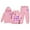 A-Pink399, variant on Little Girls Activewear Outfit Sets 2-Pcs Long Sleeve Tops + Pants With Gradient Heart Print Spring Stylish Daily Clothes