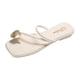 thumbnail image 1 of Amzcrzy Zapatos de mujer,Zapatos de mujer,Zapatillas de mujer, Sandalias romanas planas con hebilla de metal y punta de clip para mujer, zapatos de verano, informales, a la moda Sandalias Mujer Zapat, 1 of 4