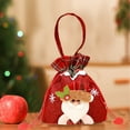 thumbnail image 2 of CuiLiyq Christmas Gift Bag, 13.7" x 8.6" Red Candy Bags with Drawstring Cord, Large Present Sack Bags for Xmas Present Toys Storage Bags Holiday Party Supply (Santa Claus), 2 of 6