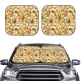 thumbnail image 2 of Salouo 70s Groovy Hippie Pattern Car Windshield Sun Shade Foldable | Front Windshield Shade for Sun, Heat and UV Rays | Interior Sun Protection-Small, 2 of 6