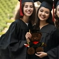 thumbnail image 6 of ​14in PhD Graduation Bear Plush - Cap, Gown & Scroll Stuffed Animal, Embroidered Academic Gift Set w/ Glasses (Gift Box)​​ Red, 6 of 8