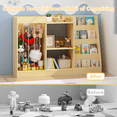 thumbnail image 4 of Leumius Kids Bookshelf,Wooden Toy Storage Cabinet,3-Tier Book Shelf Bookcase for Nursery,Playroom,Kindergarten,Natural, 4 of 6