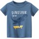 thumbnail image 3 of WOCACHI Camiseta para niños pequeños, ropa de bebé, manga corta, estampado de dinosaurio, tiburón, blusa, 3 of 5