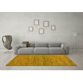 thumbnail image 3 of Ahgly Company Indoor Square Oriental Yellow Modern Area Rugs, 7' Square, 3 of 4