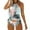 Khaki, variant on Swin Suit Swimsuits for Women Sporty Two Piece Bathing Suits with Wave Print Double Straps Swimwear Junior Teen Bikini Set Khaki,XXL