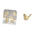 thumbnail image 1 of Adorno De Pájaro En Acrílico Dorado Para Decoración Moderna Del Hogar. Figura Decorativa Versátil Para Mesa, Estante O Repisa De Oficina., 1 of 8