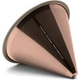 thumbnail image 7 of Paperless Stainless Steel Pour Over Coffee Filter – Reusable and Permanent Coffee Cone Dripper for Ovalware, Chemex, Hario and Other Carafes (Titanium Rose Gold), 7 of 7