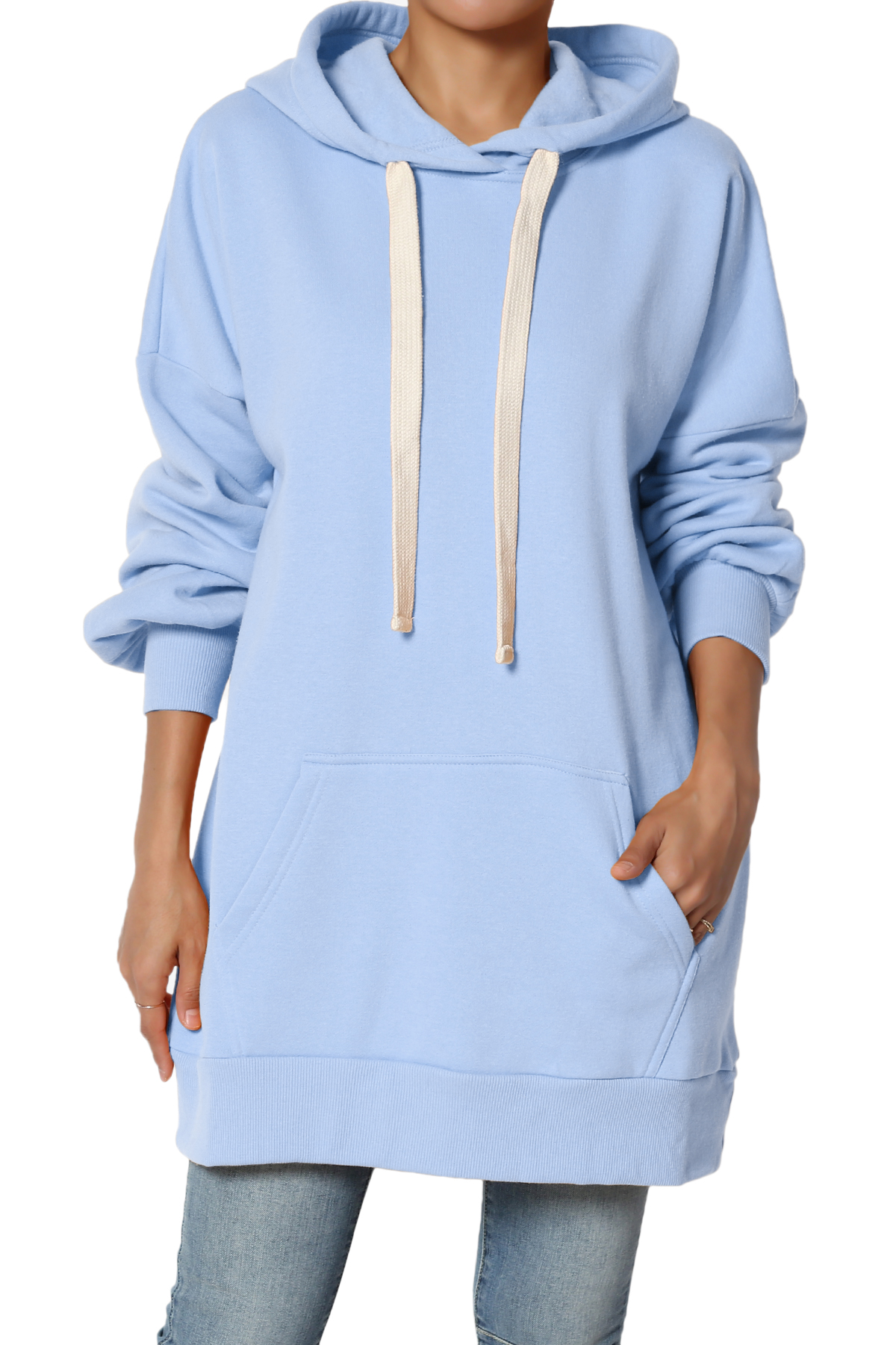 oversized fleece hoodie women's