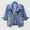 Blue 2, variant on Winter Coats For Women Denim Jacket For Women 3/4 Sleeve Colored Cropped Denim Jacket Light Wash Jacket Coat Jean Jacket Women Bu2 Xl