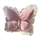 thumbnail image 3 of Cojín decorativo con forma de mariposa para sofá, ideal para fotos. Cojín lumbar con soporte para la espalda. Rosa, 3 of 9