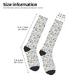 thumbnail image 2 of Xecao Cute Rabbit Hold Carrot Print Compression Socks for Both Men And Women for Running, Travel, Flight, Nurse, 2 of 6