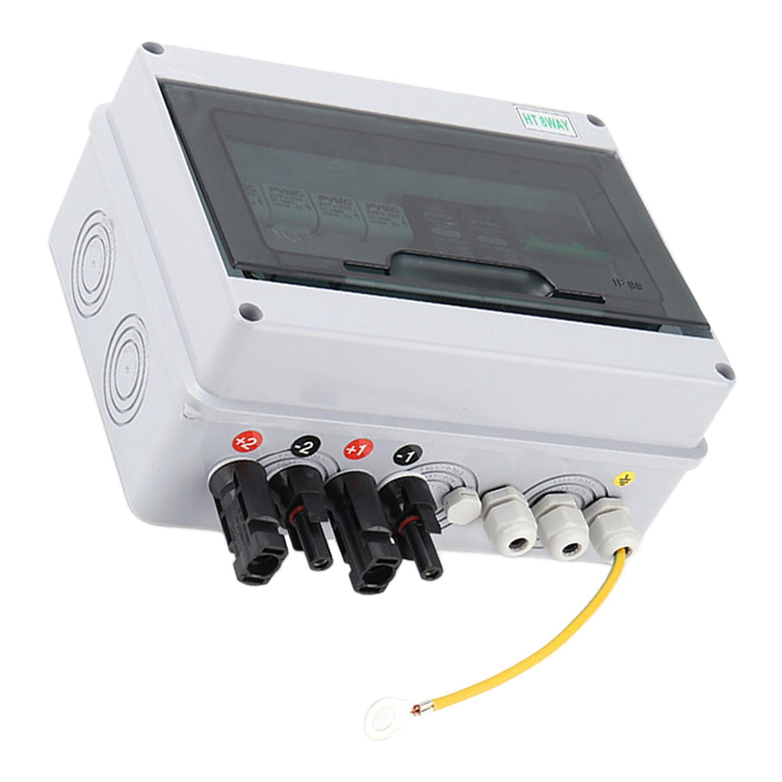 Menolana Solar DC Combiner Box 2 Input 1 Output Easy to Use Stable and Reliable DC 600V Fuse Mcb SPD Distribution Box for Car Industry