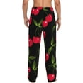 thumbnail image 3 of Fotbe Cherry Men's Pajama Pants,Sleepwear Pants,Pj Bottoms Drawstring And Pockets-X-Large, 3 of 9