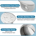 thumbnail image 3 of Uxcell Bouchon de Trou de Cheminée, 90mm(3.5 Pouce) Étanchéité Réglable Rond en Acier Inoxydable Couvercle de Tuyau de Cuisinière pour Cuisine Balcon Égout, Ton Argenté, 3 of 5