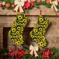 thumbnail image 3 of Zufioo Sunflowers In Vintage for 18-inch Stitching Christmas Stockings, Suitable for Christmas, Christmas Trees, Indoor and Outdoor Holiday Decorations-Short plush, 3 of 7