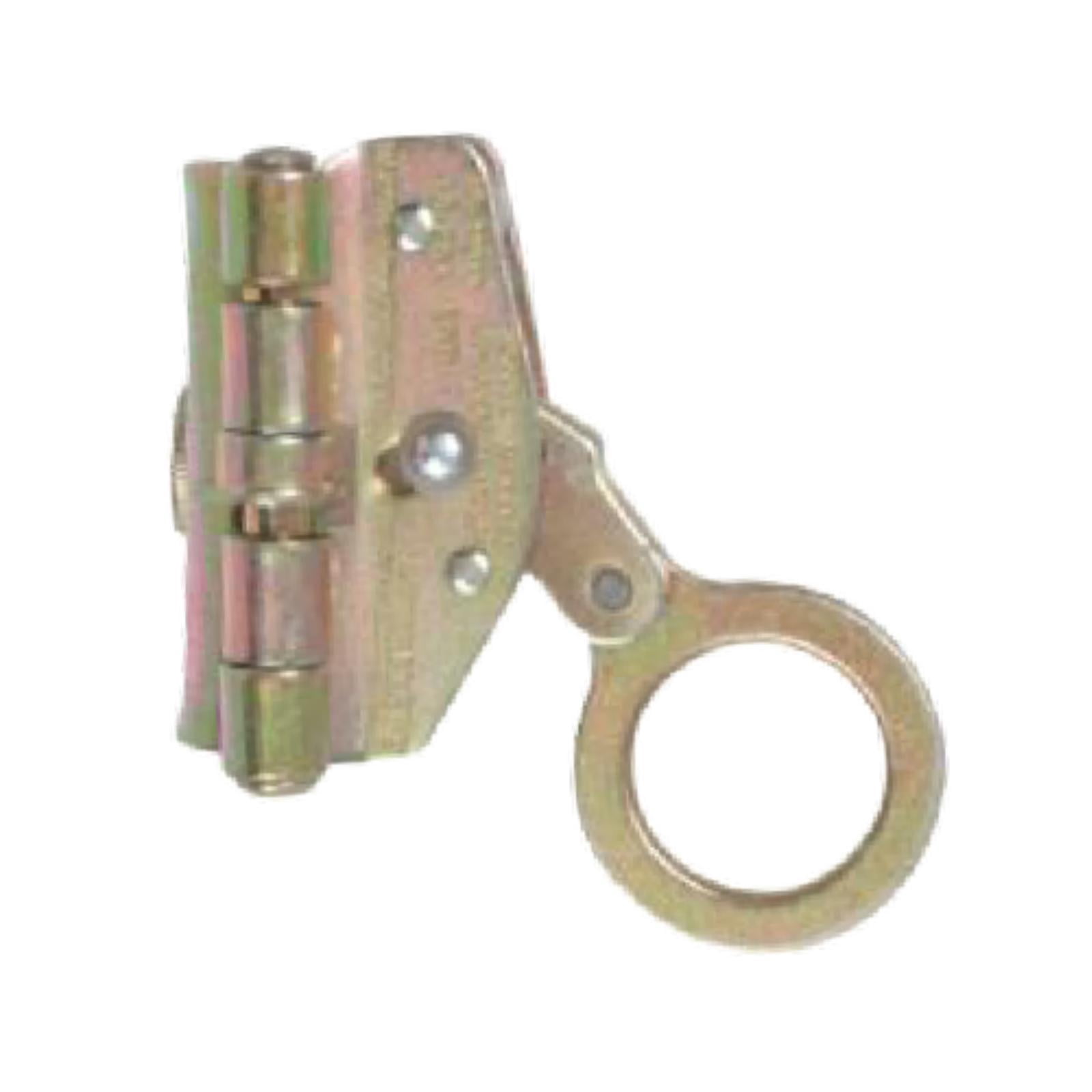 Wswqop Climb Self Locking Rope Grab Alloy Steel Stopper Removable Sturdy Blocker Arrest Style A