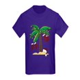 thumbnail image 1 of CafePress - Tropical Christmas Kids Dark T Shirt - Kids Dark T-Shirt, 1 of 1