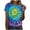 2025-005 Multicolor, variant on Fanxing Tie Dye T Shirts for Women Plus Size Rainbow Shirts Summer Short Sleeve Tops Crewneck Graphic Tees Multicolor,XXXXL