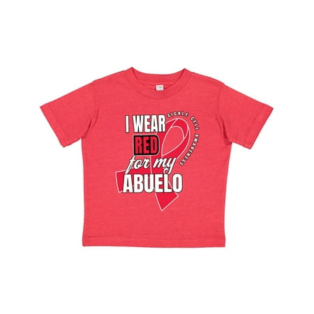 

Inktastic Sickle Cell Awareness I Wear Red For My Abuelo Gift Toddler Boy or Toddler Girl T-Shirt