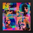 thumbnail image 2 of Stephen Chambers 26x26 Black Modern Wood Framed Wall Art Titled - Let It Be Psychedelic, 2 of 6