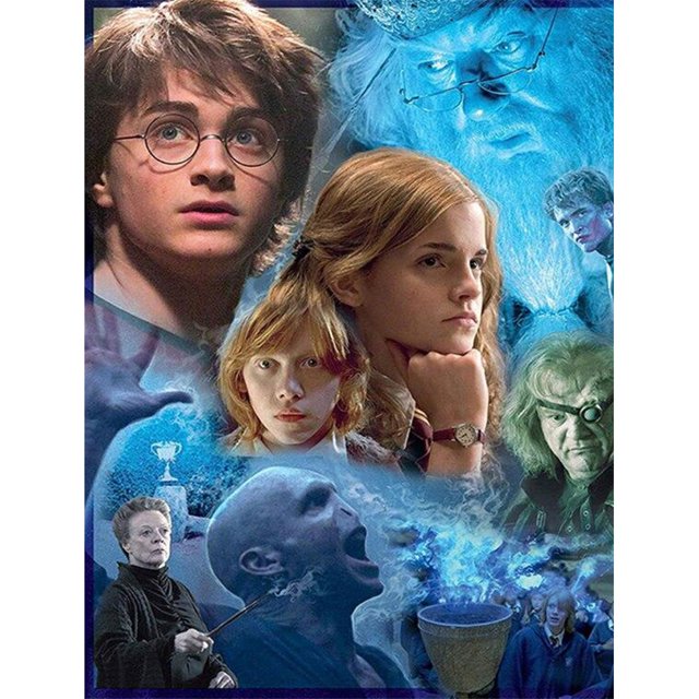 5D DIY Diamond Painting Kits Full Square Drill Harry Potter Mosaico Resina Imagen Tmvgtek Oficina Multiescena Multifunción