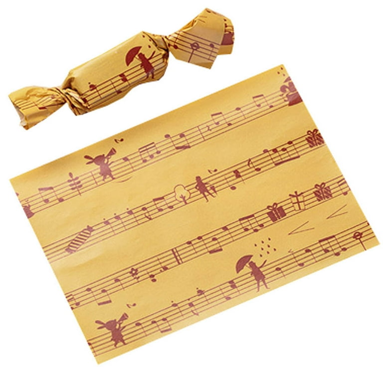 George & Jimmy Polka Lace 500 pieces Candy Wax Papers Caramel