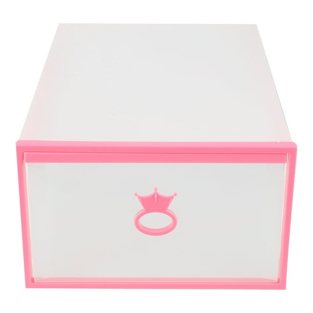 Caja de zapatos transparente y gruesa, de plástico, con cajón para guardar zapatos.