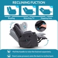 thumbnail image 6 of OUINCH Manual Swivel Glider Rocker Recliner Chair with Massage and Heat, 2 USB Ports, 2 Cup Holders, 2 Side Pockets and 2 Front Pockets, 6 of 7