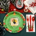 thumbnail image 6 of Loyerfyivos Christmas Paper Plates, 16pcs Party Paper Plates Set Disposable Christmas Party Food Dinner Dessert Plates Tableware Decorations Favors, Including 16pcs 7" for Christmas Plates, 6 of 7