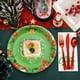 thumbnail image 5 of Decoraciones para fiestas navideñas, platos desechables, platos de Papá Noel con dibujos animados, juego de vasos de papel, cubiertos para fiestas, cubiertos desechables, 5 of 7