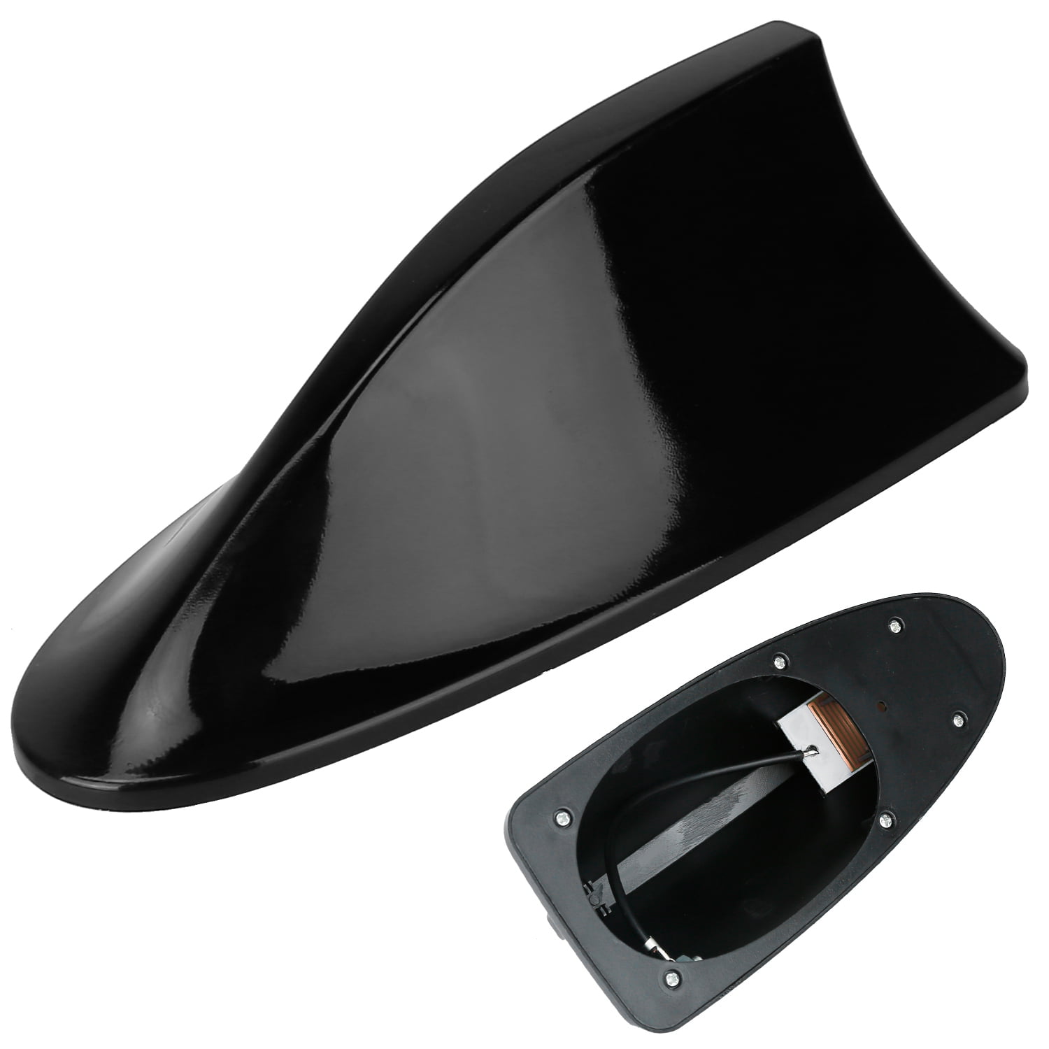YOUR SKIN Car Shark Fin Antenna Cover AM FM Radio Signal Roof Adhesive Base Fits Most Auto Cars 
