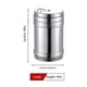thumbnail image 5 of Dispensador de sal y pimienta de acero inoxidable, botella salero, pimentero, botella para condimento, especias, contenedor para condimentos, caja con agujero, 1 ud., 5 of 5