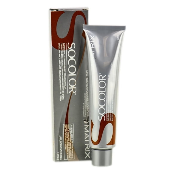 Matrix SoColor Permanent Blended Collection Cream Haircolor - 6A - Light Brown Ash - Pack of 1 with Sleek Comb