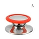 thumbnail image 2 of Cateissary Perilla Universal de acero inoxidable para tapa de olla, tapa de sartén antideslizante para cocina, mango de agarre, utensilios de Utensilios de cocina rojo grande, 2 of 6