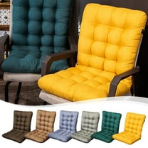 RFUGUG Outdoor Rocking Chair Cushion,Premium Tufted Water Resistant Seat Pads with High Back,Comfortable and Soft Non Slip One-Piece Chair Pad For Support Waist Backrest,17.71 x 39.37 Inch