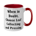 thumbnail image 2 of Leaf Collecting and Pressing Gifts For Friends, When in,, Fun Leaf Collecting and Pressing Two Tone 11oz Mug, Cup From Friends, Gift ideas for friends, Best friend gifts, Personalized gifts for, 2 of 2