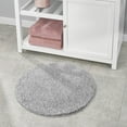 thumbnail image 2 of mDesign Microfiber Accent Rug Mat/Runner, 24" Diameter - Heather Gray, 2 of 8