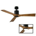 thumbnail image 2 of Aviator 54" Matte Black/Distressed Koa Smart Ceiling Fan with Remote Control, 2 of 10