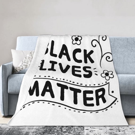 Throw Blanket Black Graffiti For Couch-Ultra-Soft Micro Fleece Sofa Bed Camping Travel Blanket For Kid Baby Boys Girls Adults 50"X40"